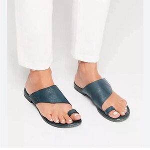 FREE PEOPLE Sant Antoni Leather Slide Sandals
